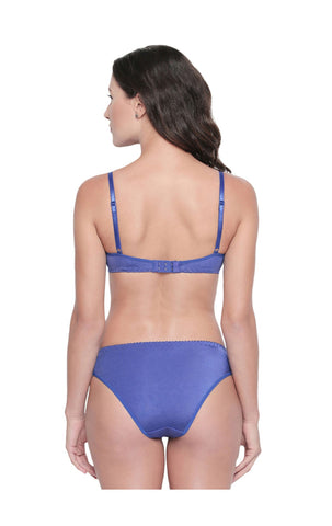 BODYCARE Bridal Royal Blue Bra & Panty Lingerie Set - 6410RBL