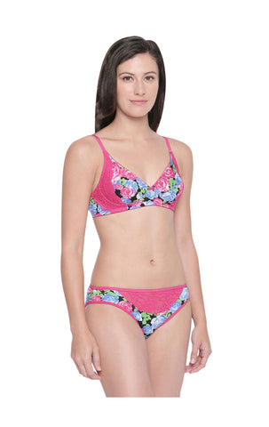 BODYCARE Bridal Rani Bra & Panty Printed Lingerie Set - 6420-RA