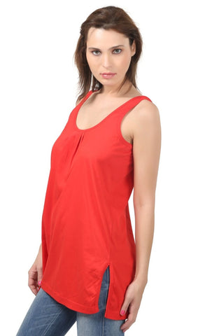 Mid Length Camisole - 64RED