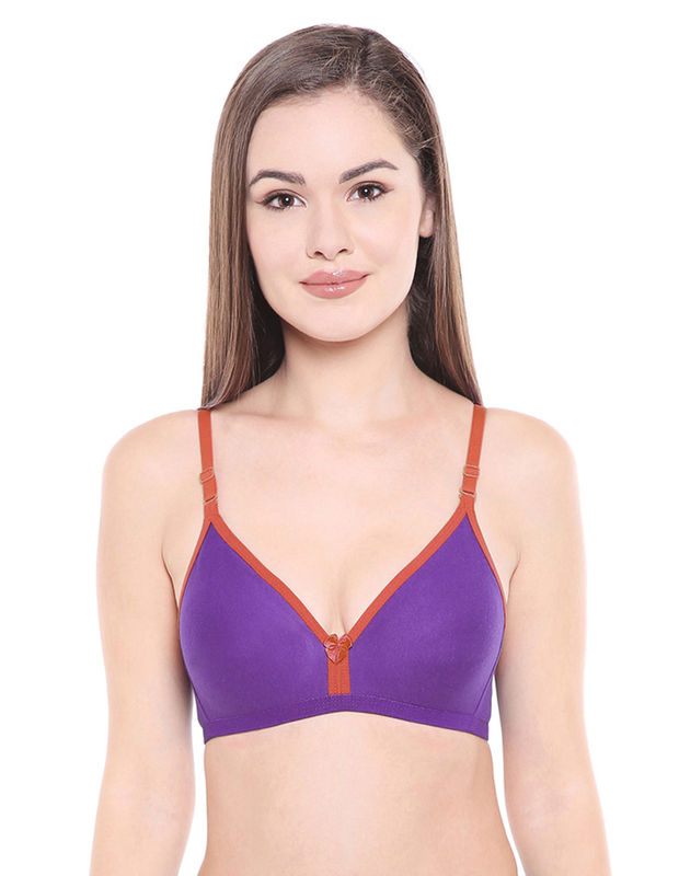 Seamless Cup Bra-6508WI with free transparent strap