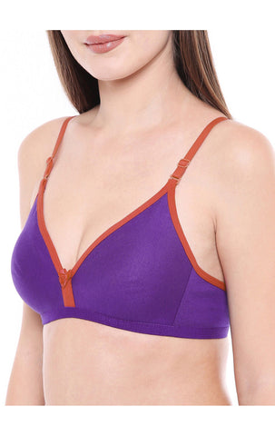 Seamless Cup Bra-6508WI with free transparent strap