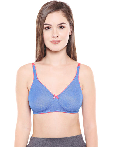 Seamless Cup Bra-6518BLUE