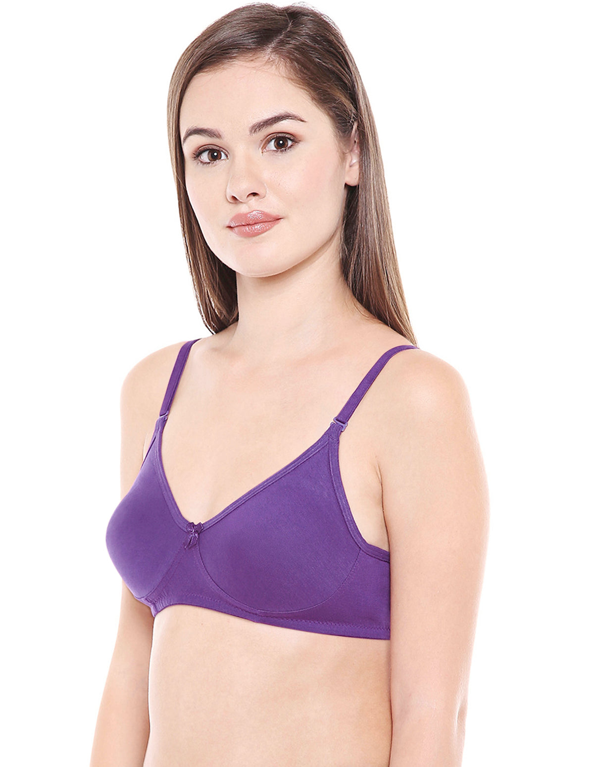 Perfect Coverage Bra-6525D.Pu with free transparent strap