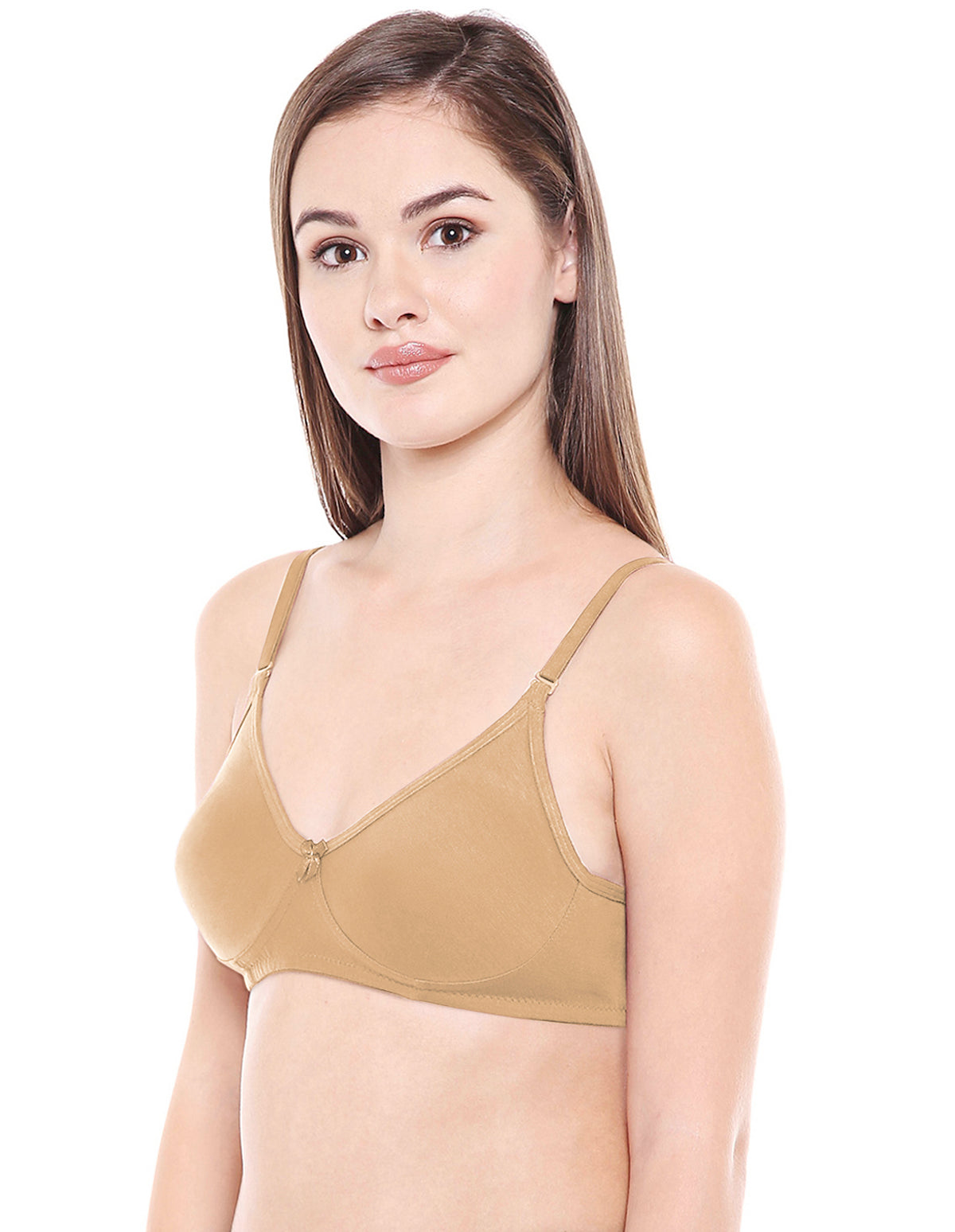 Perfect Coverage Bra-6525NUD with free transparent strap