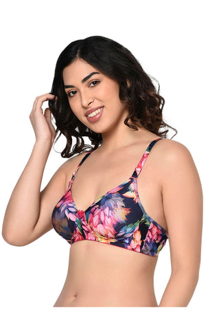 Bodycare Seamless, Printed Padded Bra-6551-3PCS