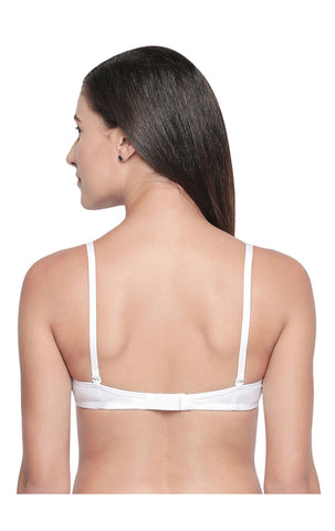 Padded Bra-6552W with free transparent strap