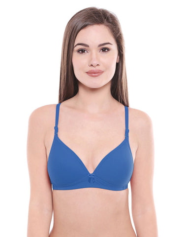 Padded Bra-6552S.GREY with free transparent strap