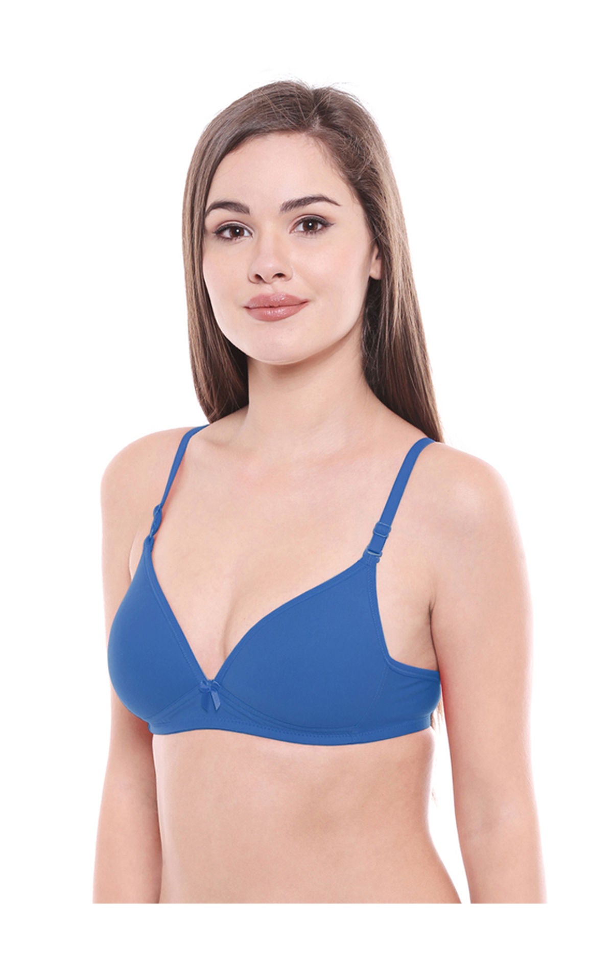 Padded Bra-6552S.GREY with free transparent strap