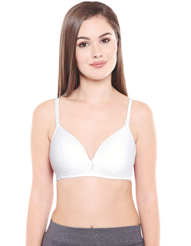 Padded Bra-6552W with free transparent strap