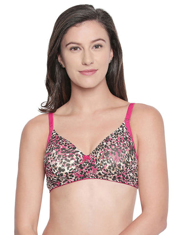 Seamless Padded Bra (Pack of 1 - Assorted Colors)-6563