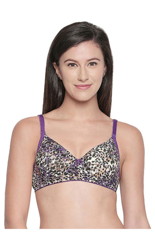 Seamless Padded Bra (Pack of 1 - Assorted Colors)-6563