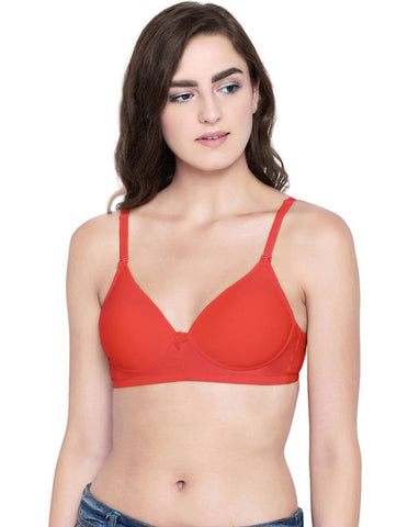 Push Up Bra-6566ORG free transparent strap