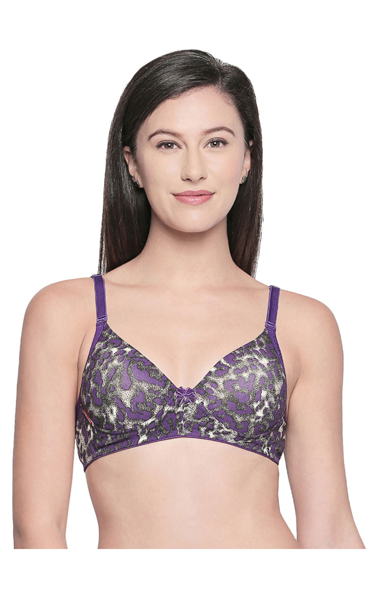 Seamless Padded Bra (Pack of 1 - Assorted Colors)-6567 with free transparent strap