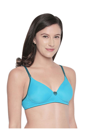 Padded Bra-6568PCK.BLU with free transparent strap