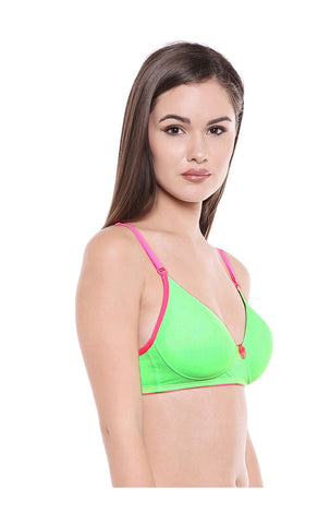 Padded Bra-6568NGR with free transparent strap