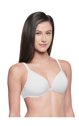  Seamless Padded Bra-6571-White