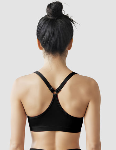 Bodycare Low Coverage, Front open, Seamless Padded Bra-6571-Black