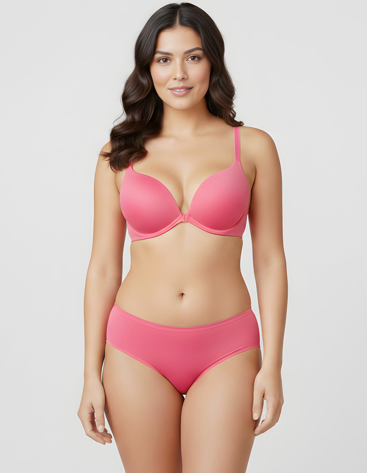 Bodycare Low Coverage, Front open, Seamless Padded Bra-6571-Rani