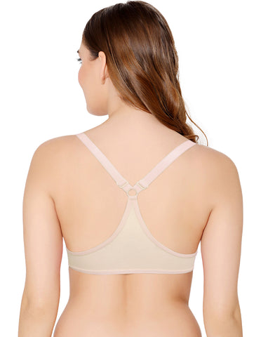 Bodycare Low Coverage, Front open, Seamless Padded Bra-6571-Skin