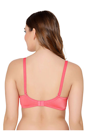 Bodycare nylon spandex wirefree adjustable straps designer net seamless padded bra-6574CO