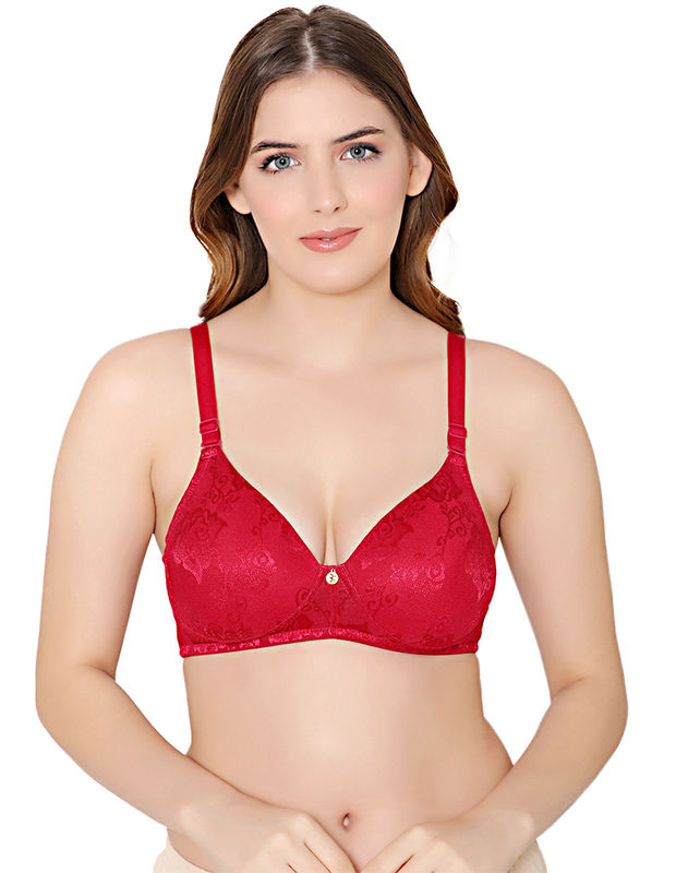 Bodycare nylon spandex wirefree adjustable straps designer net seamless padded bra-6574MEH