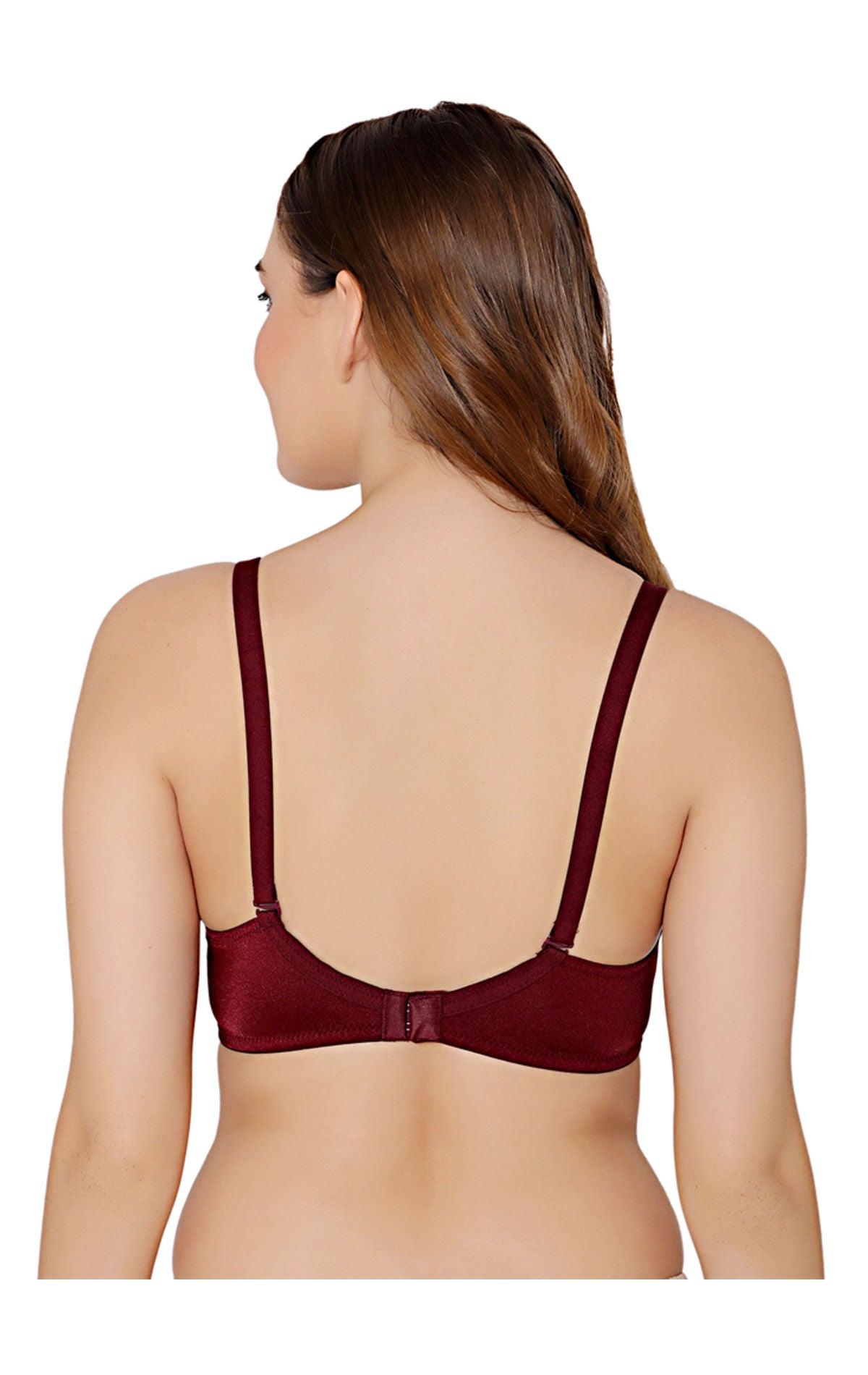 Bodycare nylon spandex wirefree adjustable straps designer net seamless padded bra-6574WI