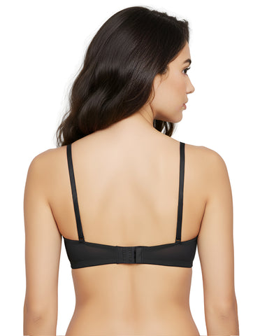 Bodycare cotton spandex wirefree convertible straps Seamless padded demi cup bra-6575B