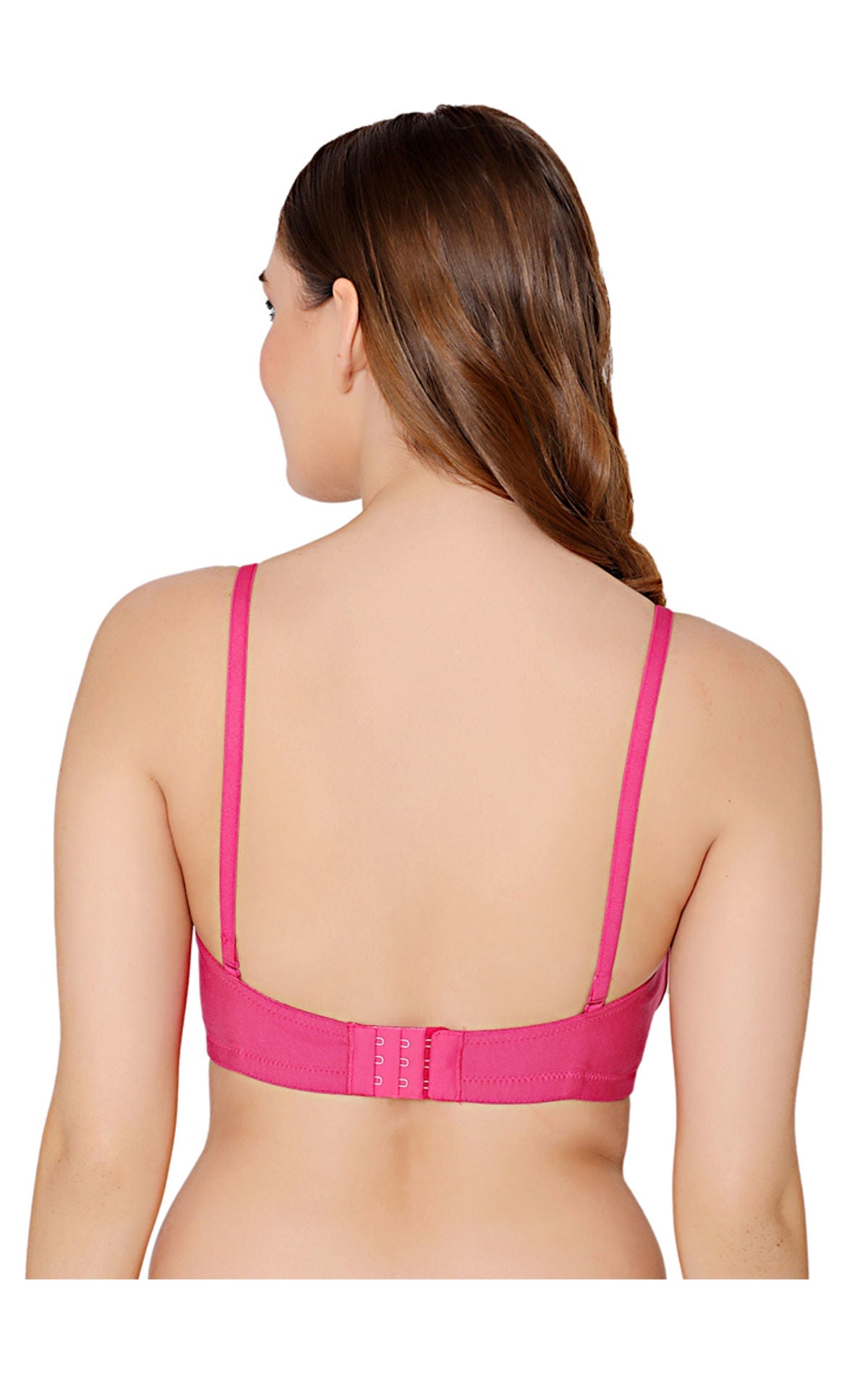 Bodycare cotton spandex wirefree convertible straps Seamless padded demi cup bra-6575FUS