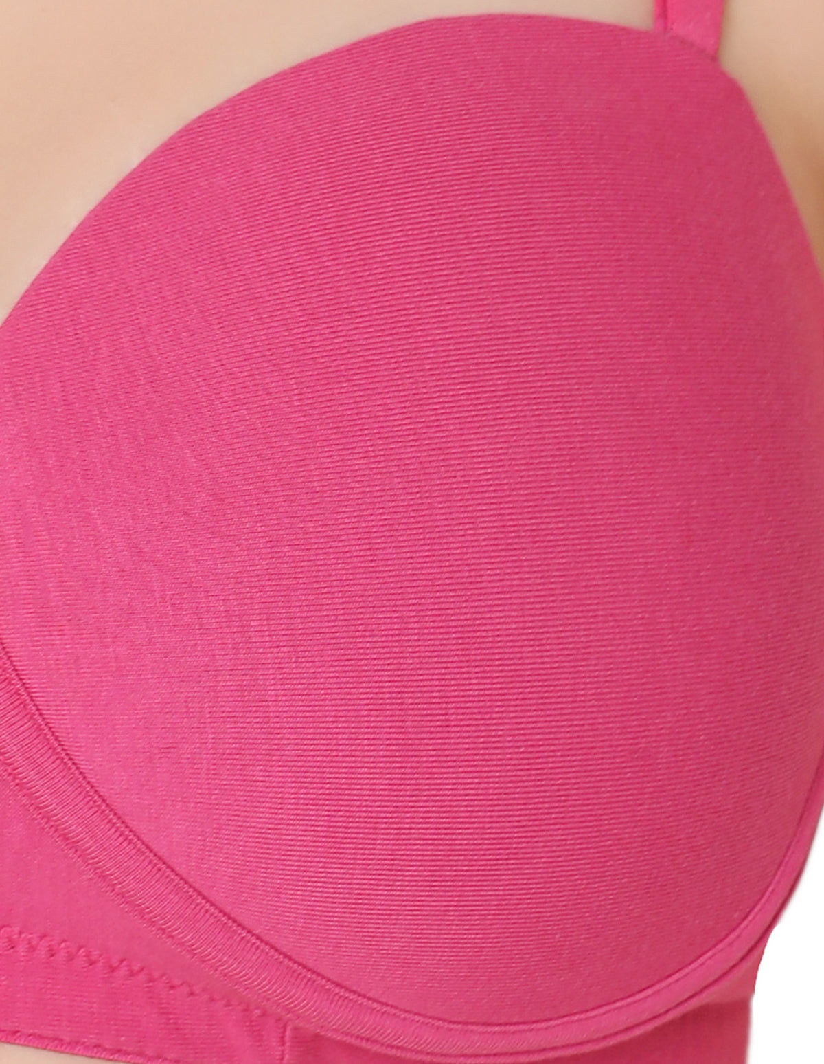Bodycare cotton spandex wirefree convertible straps Seamless padded demi cup bra-6575FUS