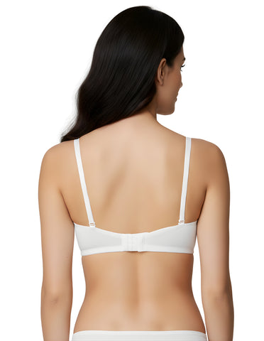 Bodycare cotton spandex wirefree convertible straps Seamless padded demi cup bra-6575W