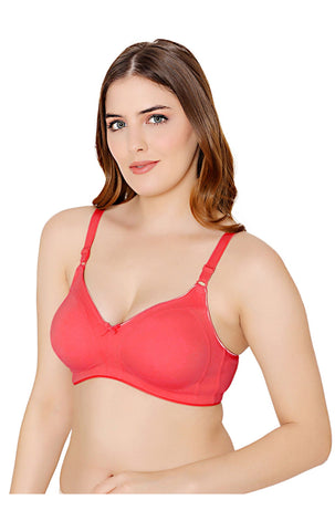 Bodycare polycotton wirefree adjustable straps moulded cup non padded bra-6576CO