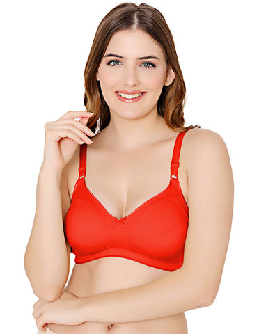 Bodycare polycotton wirefree adjustable straps moulded cup non padded bra-6576RE