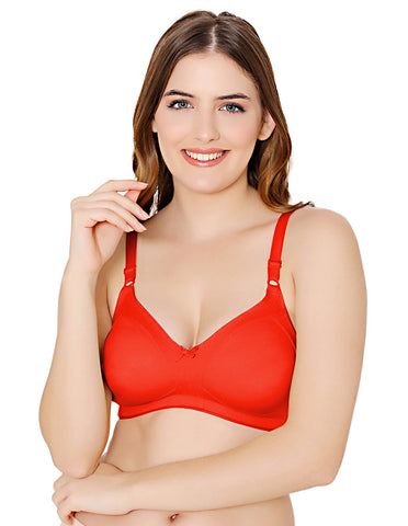 Bodycare polycotton wirefree adjustable straps moulded cup non padded bra-6576RE