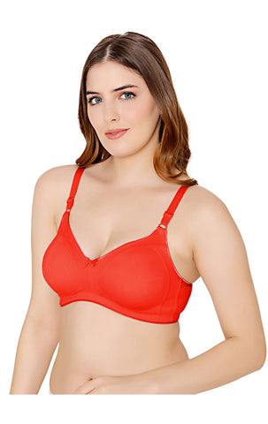 Bodycare polycotton wirefree adjustable straps moulded cup non padded bra-6576RE