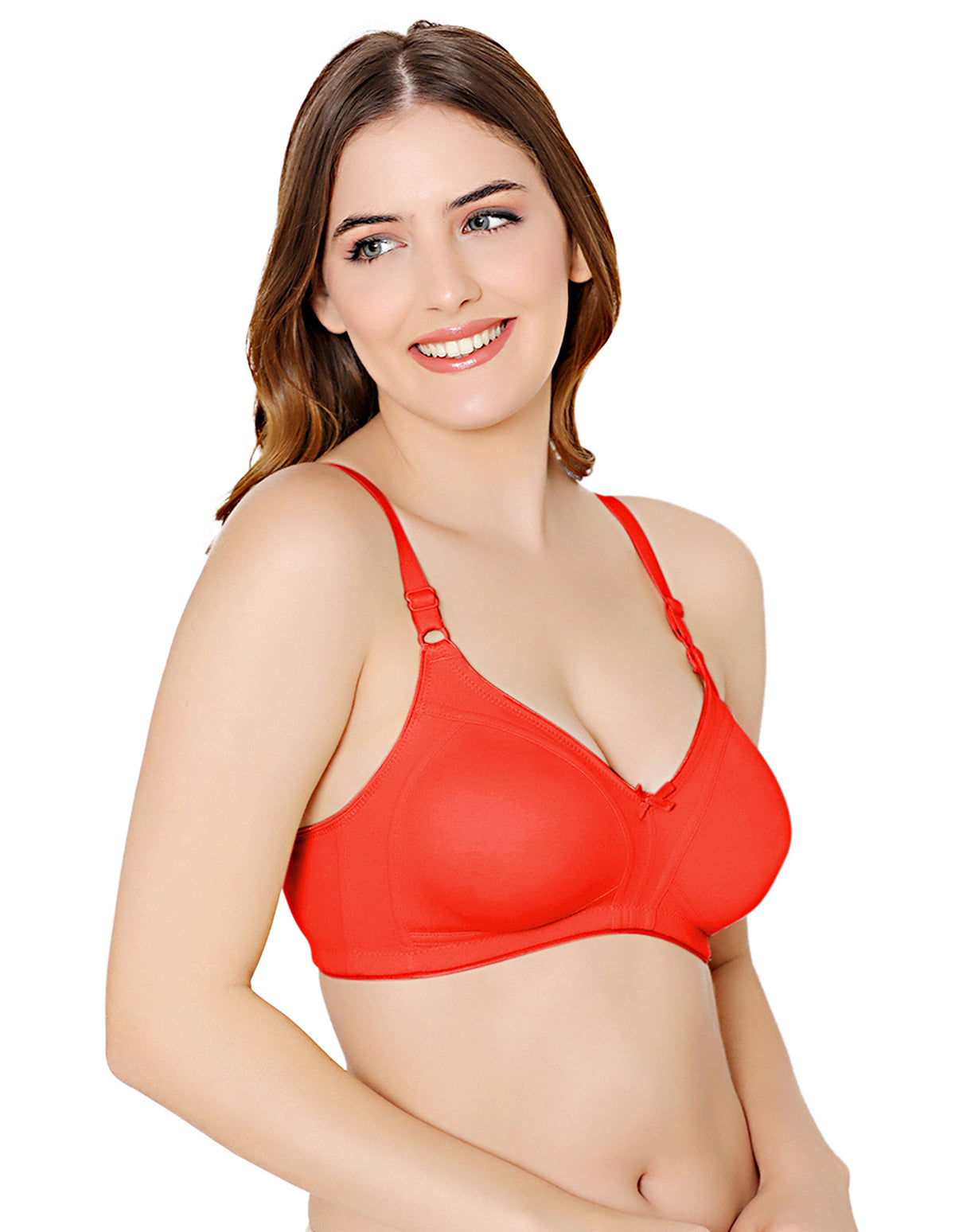 Bodycare polycotton wirefree adjustable straps moulded cup non padded bra-6576RE