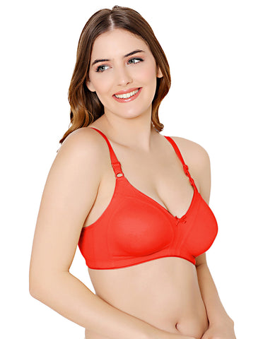 Bodycare polycotton wirefree adjustable straps moulded cup non padded bra-6576RE
