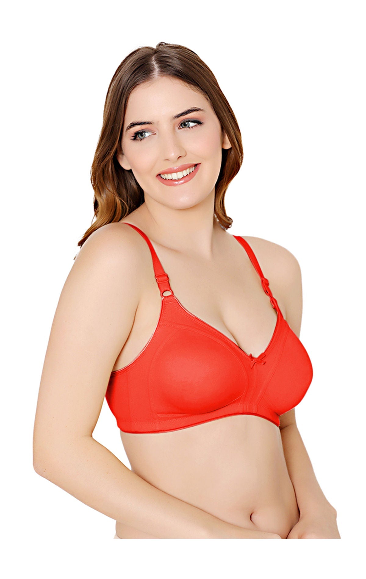 Bodycare polycotton wirefree adjustable straps moulded cup non padded bra-6576RE