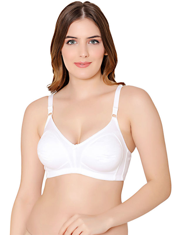 Bodycare polycotton wirefree adjustable straps moulded cup non padded bra-6576W