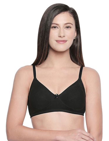 BCD Cup Perfect Coverage Seamless Cup Bra - 6577 Black