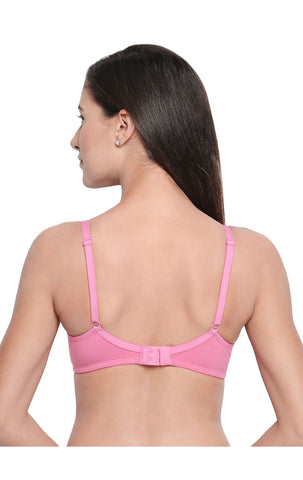 BCD Cup Perfect Coverage Seamless Cup Bra - 6577 Dark Pink