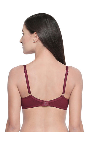 BCD Cup Perfect Coverage Seamless Cup Bra - 6577 Maroon