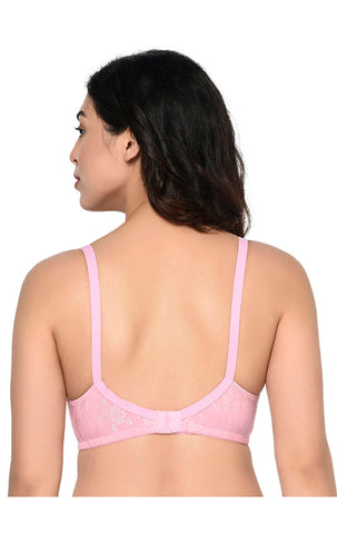 Bodycare Printed Padded Bra-6579-Pink