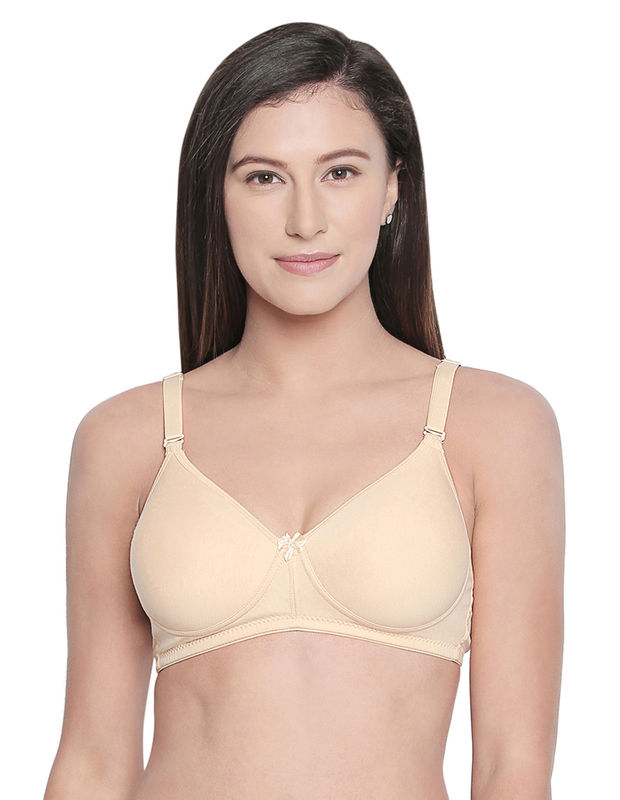 Seamless Padded Bra-BCD Cup Bra with Free Transparent Straps-6590 Skin