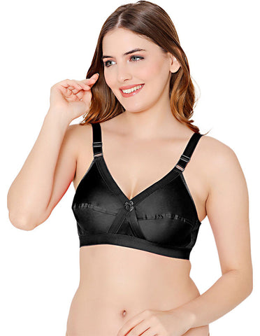 Bodycare cotton blend wirefree adjustable straps comfortable non padded bra-6591B