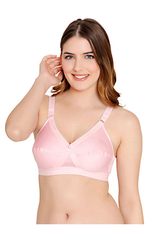 Bodycare cotton blend wirefree adjustable straps comfortable non padded bra-6591PI