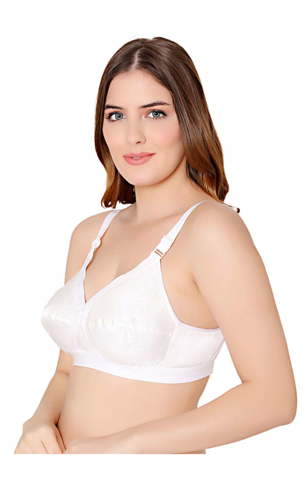 Bodycare cotton blend wirefree adjustable straps comfortable non padded bra-6591W