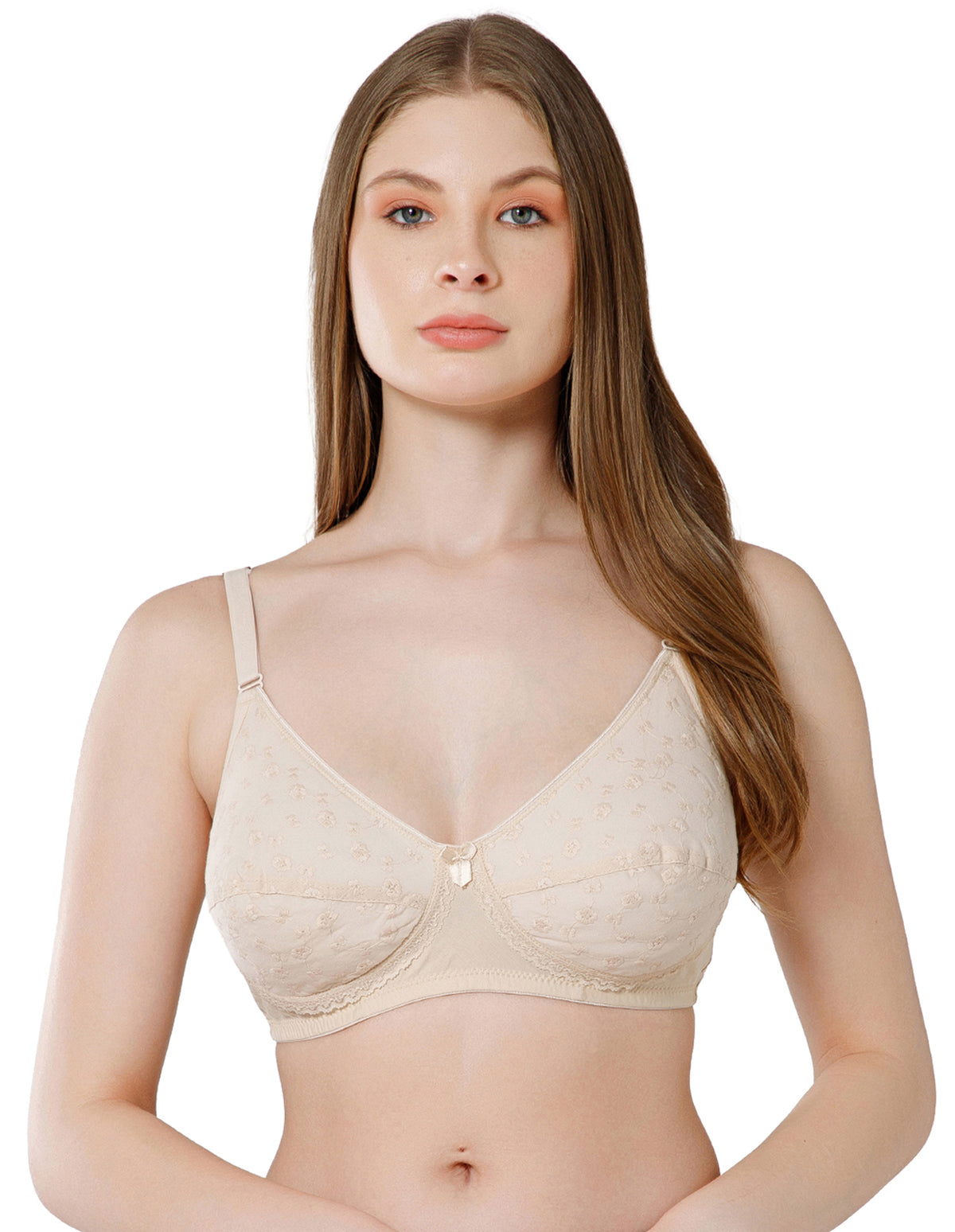 Soft Cotton Padded Wirefree Full Coverage Bra for Everyday Comfort - 6593S(C)
