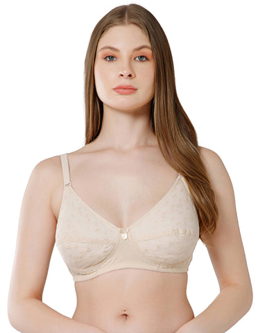 Soft Cotton Padded Wirefree Full Coverage Bra for Everyday Comfort - 6593S(C)