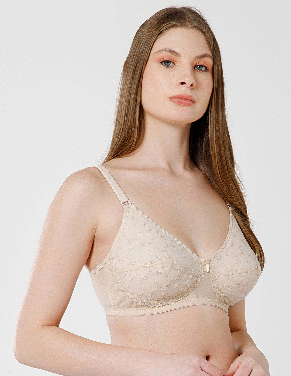 Soft Cotton Padded Wirefree Full Coverage Bra for Everyday Comfort - 6593S(C)
