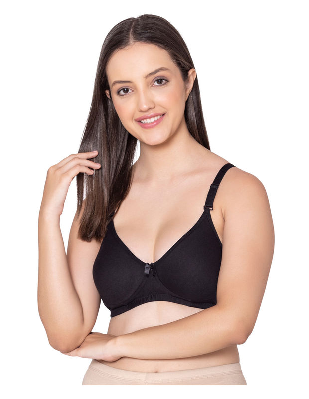 Bodycare polycotton wirefree convertible straps moulded cup non padded bra-6594B